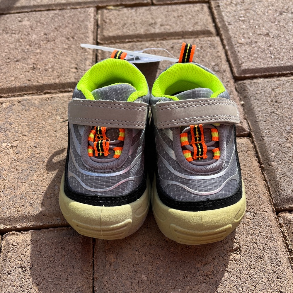 Oshkosh Toddler Sneakers with Neon Accents